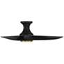 44" Modern Forms Corona Black Brass LED Smart Hugger Ceiling Fan