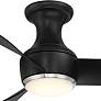 44" Modern Forms Corona Black Nickel LED Wet Smart Hugger Fan