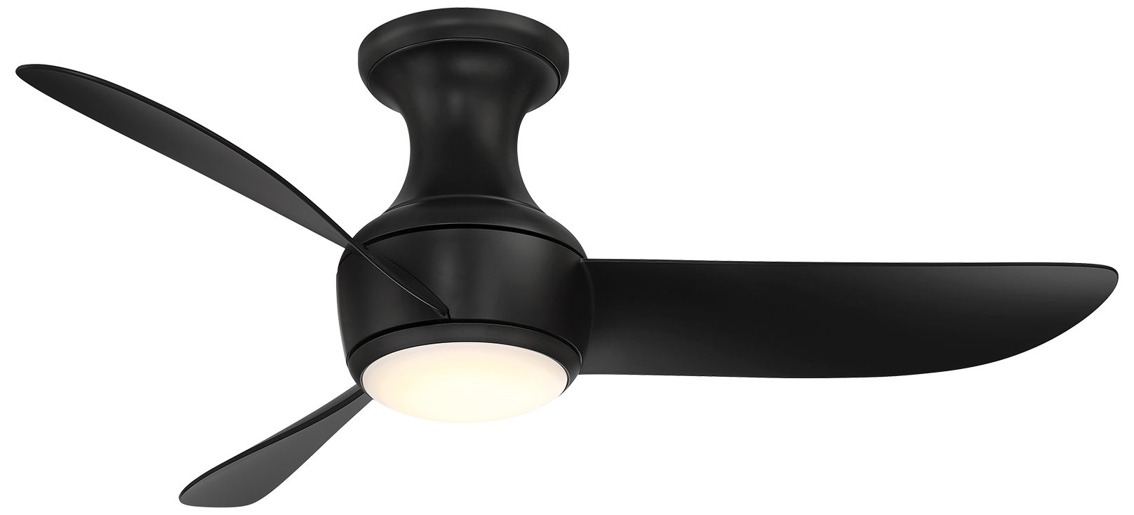Thumbnail1 of 44" Modern Forms Corona Matte Black 2700K LED Ceiling Fan - Made to Or