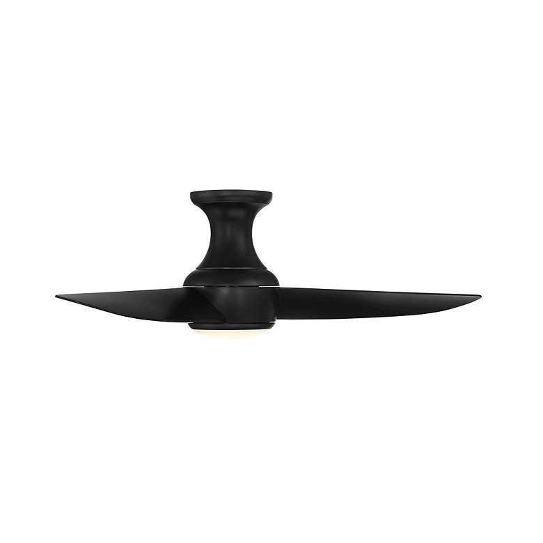 Image 2 44" Modern Forms Corona Matte Black 2700K LED Ceiling Fan more views