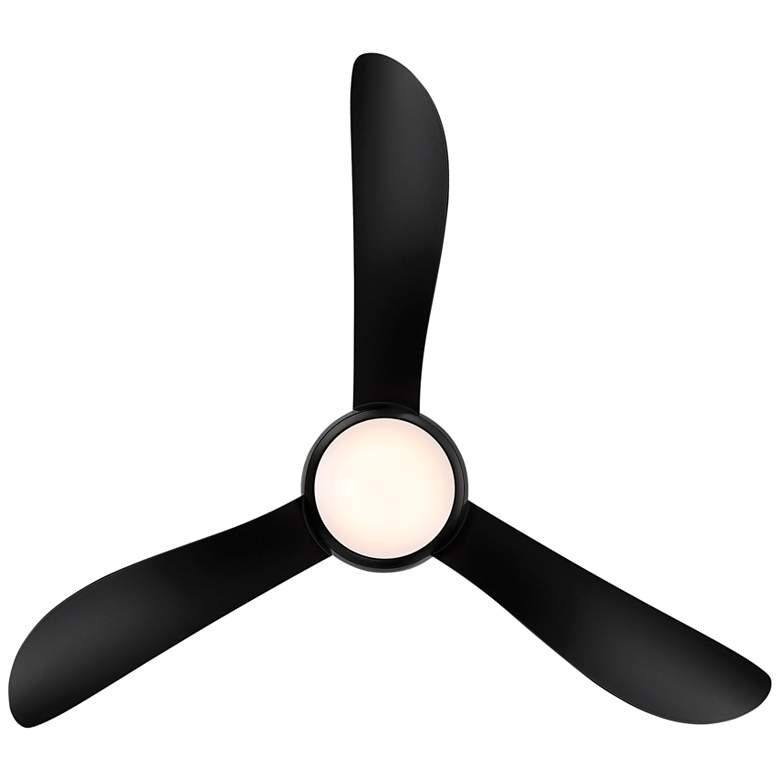 44 inch Modern Forms Corona Matte Black LED Hugger Ceiling Fan with Remote more views