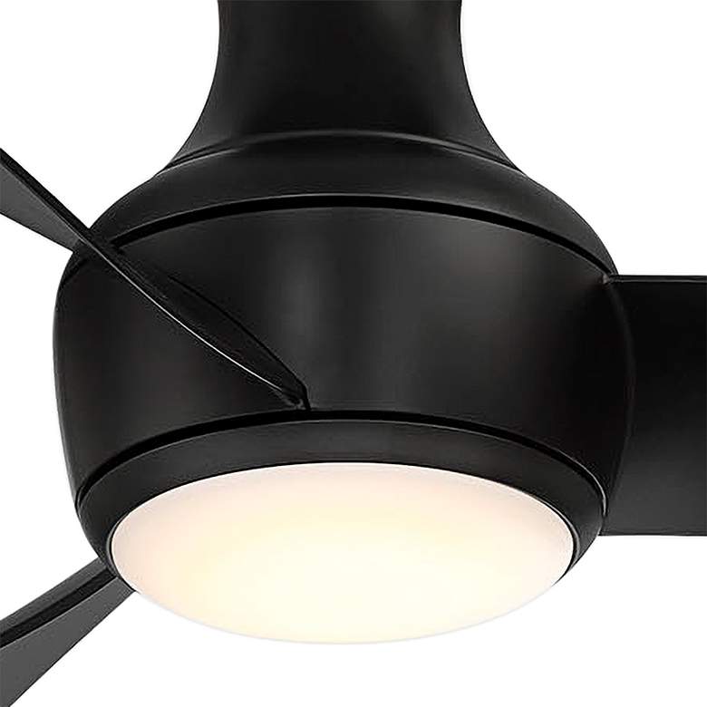Image 3 44" Modern Forms Corona Matte Black LED Hugger Smart Ceiling Fan more views