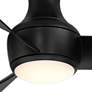 44" Modern Forms Corona Matte Black LED Hugger Smart Ceiling Fan