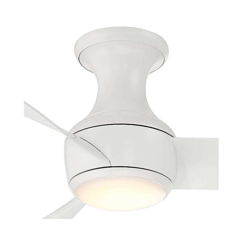 Image 2 44" Modern Forms Corona Matte White 3500K LED Smart Ceiling Fan more views