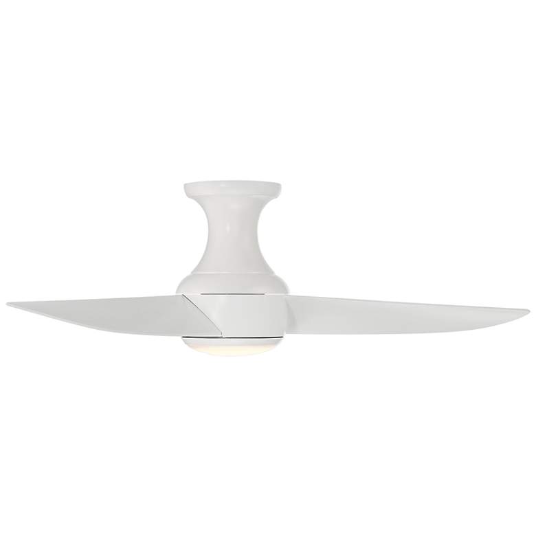 Image 3 44" Modern Forms Corona Matte White 3500K LED Smart Ceiling Fan more views