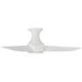 44" Modern Forms Corona Matte White LED 2700K Hugger Smart Ceiling Fan