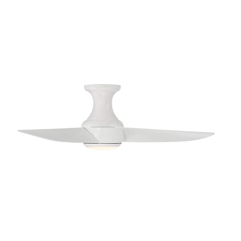 Image 2 44" Modern Forms Corona Matte White LED Ceiling Fan more views