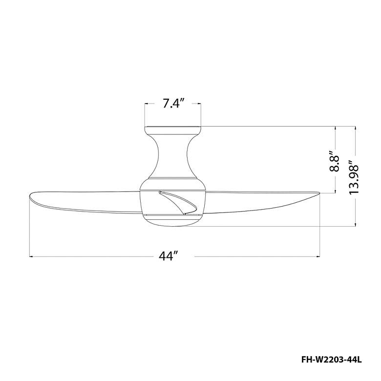 Image 4 44" Modern Forms Corona Matte White LED Ceiling Fan more views