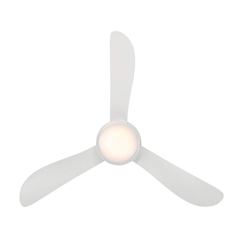 44 inch Modern Forms Corona Matte White LED Hugger Ceiling Fan with Remote more views