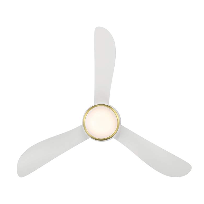 Image 5 44" Modern Forms Corona White Brass LED Smart Hugger Ceiling Fan more views
