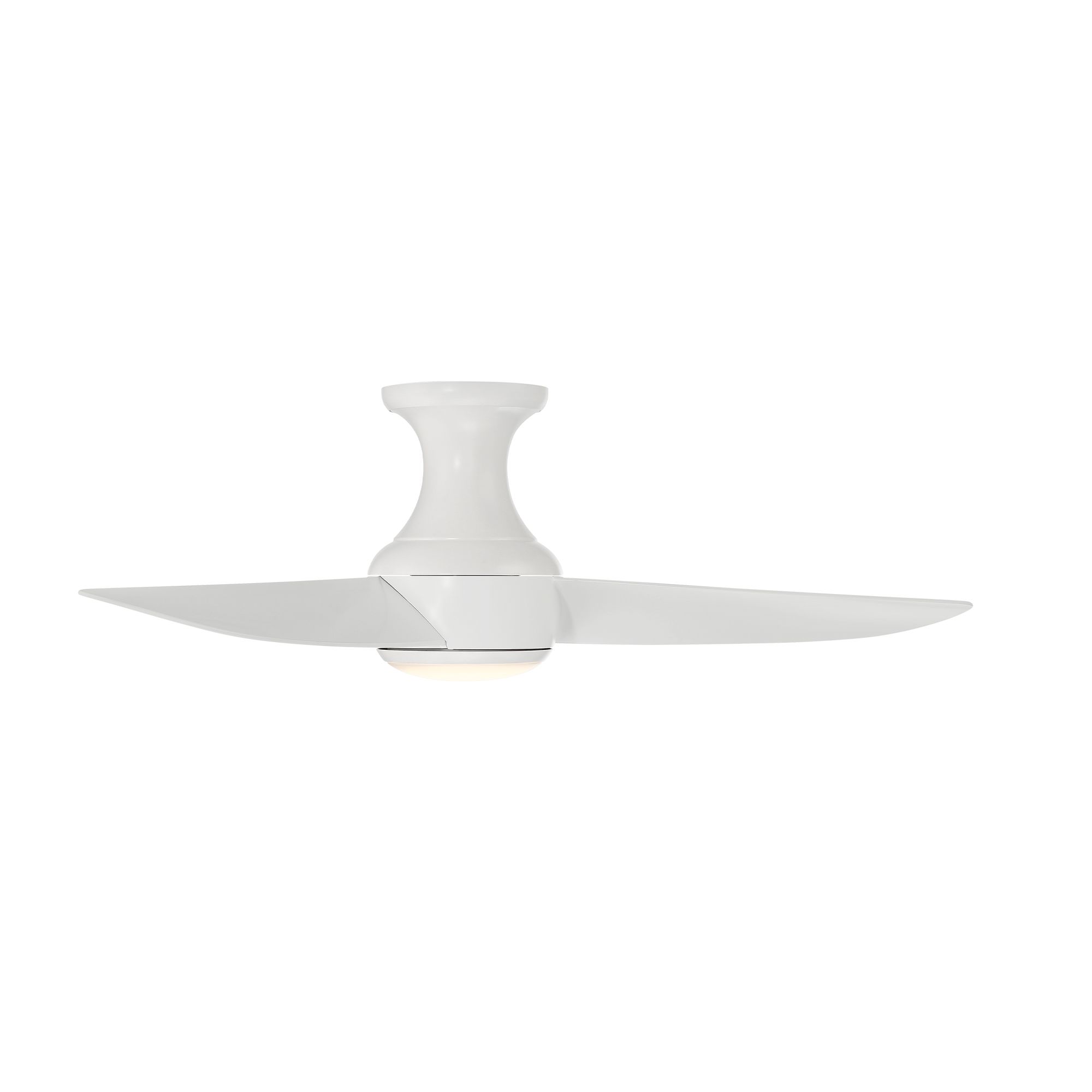 Image 3 44" Modern Forms Corona White LED Smart Hugger Ceiling Fan Made to Ord more views