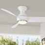 44" Modern Forms Corona White Nickel LED Smart Hugger Fan
