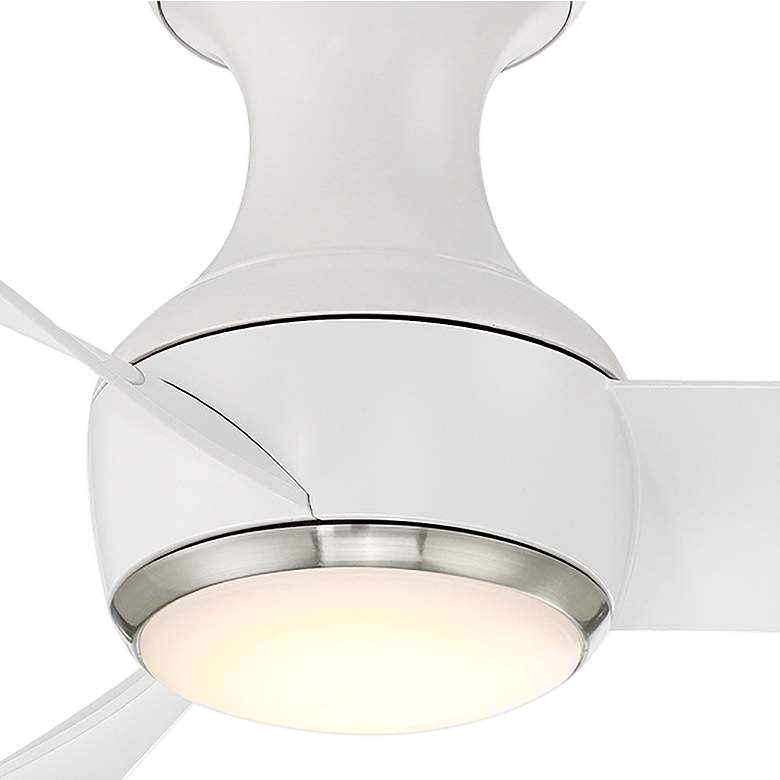 Image 3 44 inch Modern Forms Corona White Nickel LED Smart Hugger Fan more views
