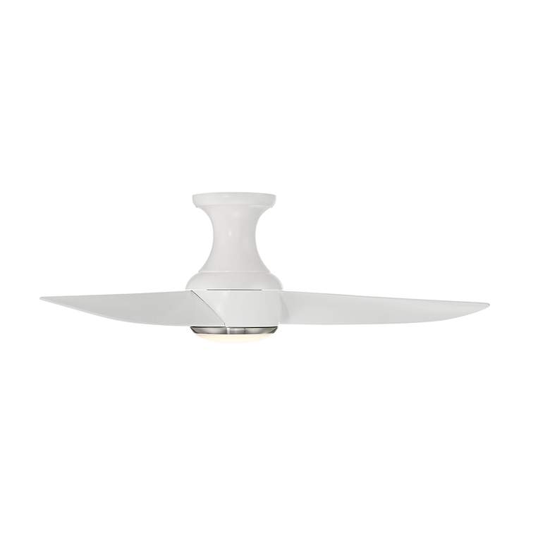 Image 2 44 inch Modern Forms Corona White Nickel LED Smart Hugger Fan more views