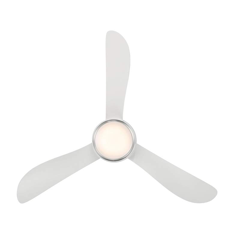 Image 4 44 inch Modern Forms Corona White Nickel LED Smart Hugger Fan more views