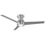 44" Modern Forms Tip Top Brushed Aluminum Wet Rated LED Smart Fan