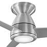 44" Modern Forms Tip Top Brushed Aluminum Wet Rated LED Smart Fan