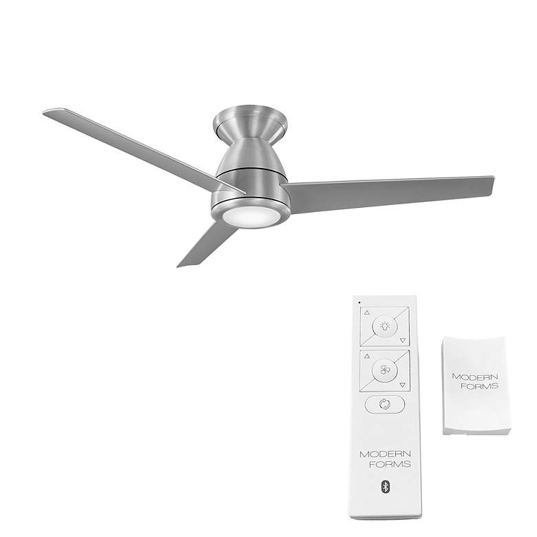 Image 3 44 inch Modern Forms Tip Top Brushed Aluminum Wet Rated LED Smart Fan more views