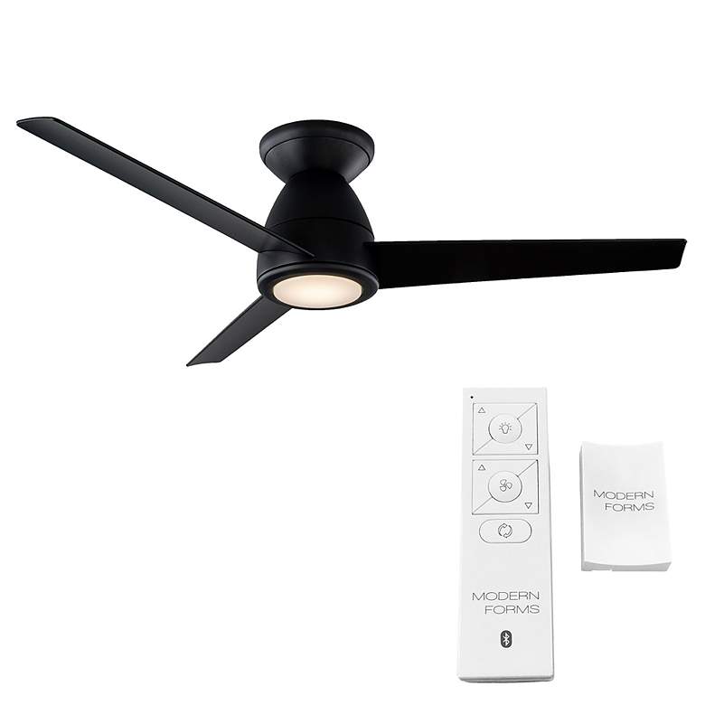 Image 5 44 inch Modern Forms Tip Top Matte Black LED 3500K Smart Ceiling Fan more views