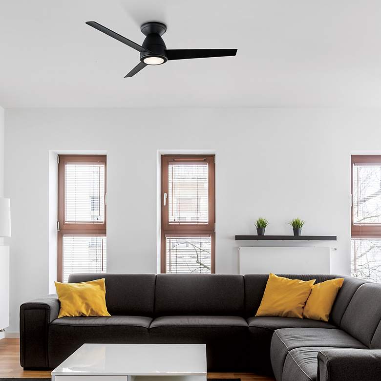 Image 5 44 inch Modern Forms Tip Top Matte Black LED Smart Ceiling Fan more views