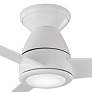 44" Modern Forms Tip Top Matte White LED 3500k Smart Ceiling Fan