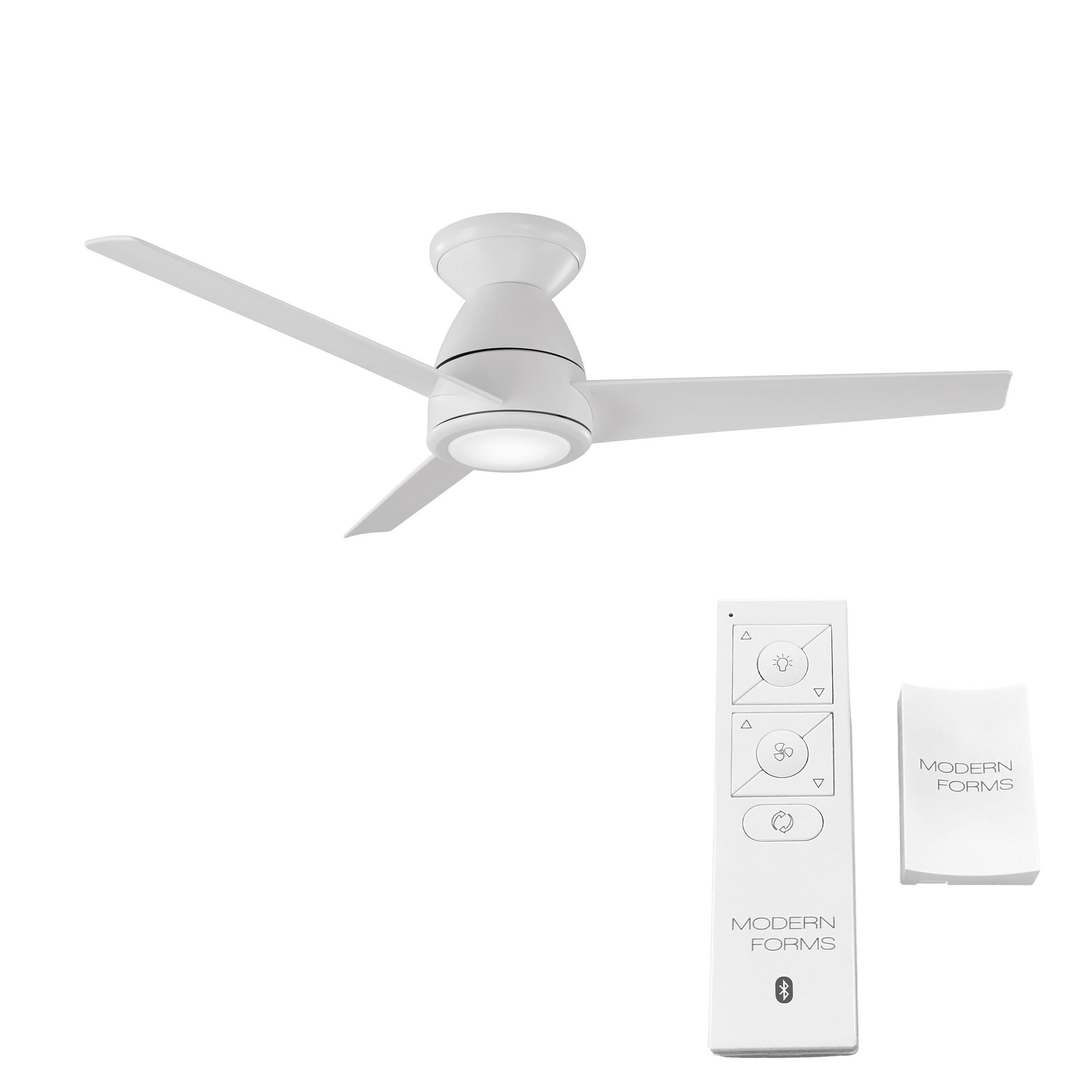Image 3 44" Modern Forms Tip Top Matte White LED Smart Ceiling Fan - Made to O more views