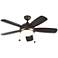 44" Monte Carlo Discus CLASSIC Roman Bronze LED Ceiling Fan