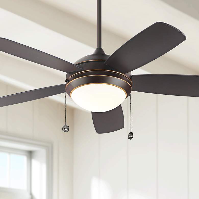 Image 1 44" Monte Carlo Discus CLASSIC Roman Bronze LED Ceiling Fan