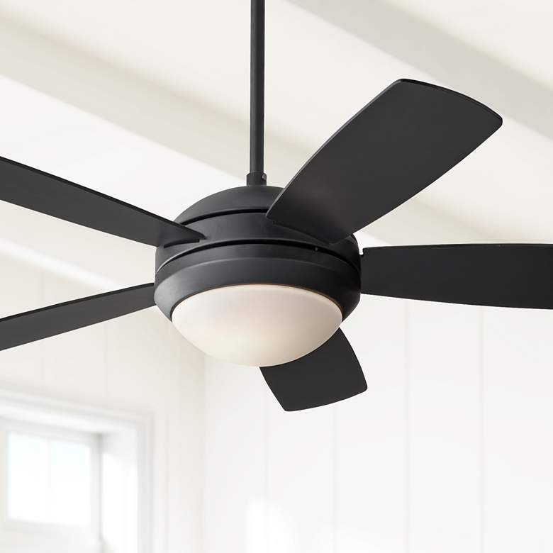 Image 1 44" Monte Carlo Discus II Matte Black Ceiling Fan