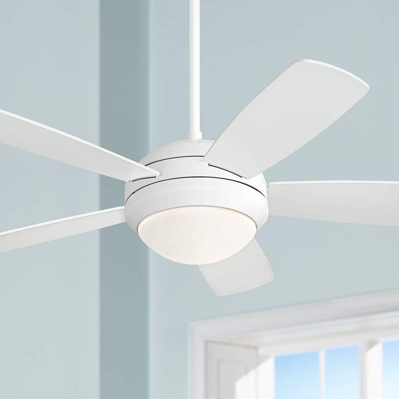 Image 1 44 inch Monte Carlo Discus II White Ceiling Fan