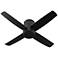 44" Oxygen Oslo Black Damp Rated Hugger Ceiling Fan with Wall Control