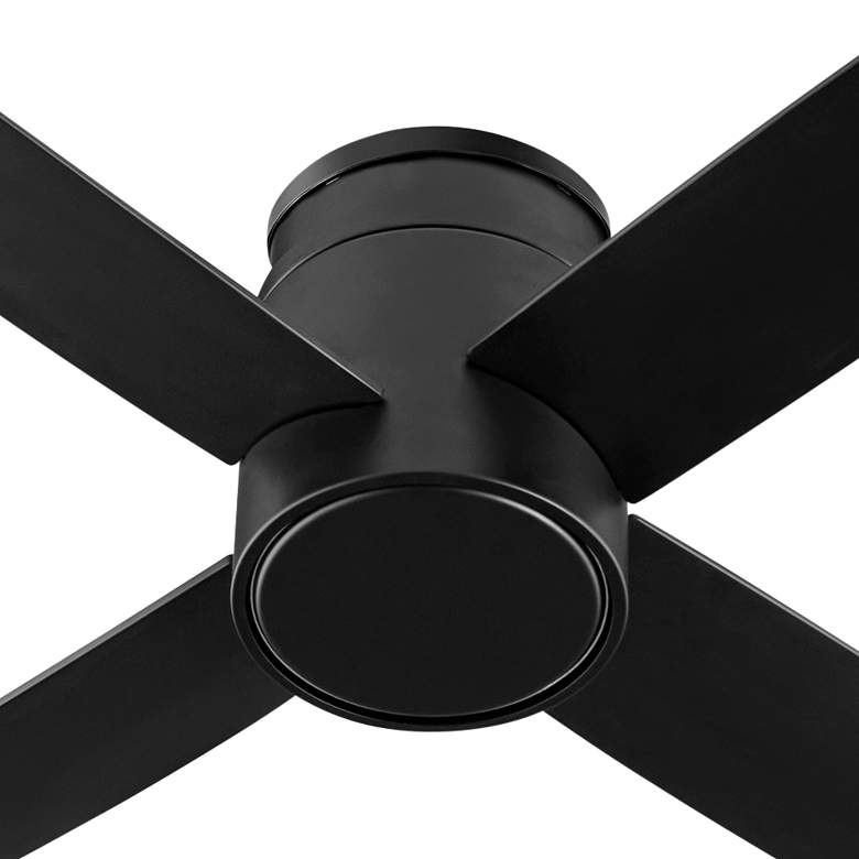 Image 2 44" Oxygen Oslo Black Damp Rated Hugger Ceiling Fan with Wall Control more views