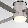 5_44" Oxygen Oslo Satin Nickel Damp Hugger Ceiling Fan with Wall Control more views