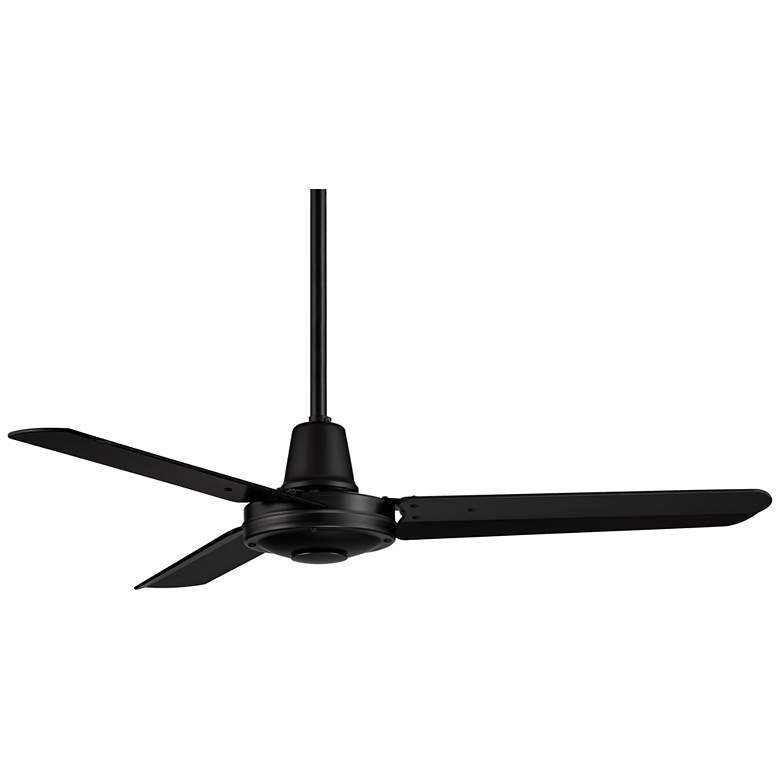 Image 5 44" Plaza DC Matte Black Finish Damp Rated Ceiling Fan with Remote more views