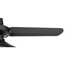 Image4 of 44" Plaza DC Matte Black Finish Damp Rated LED Ceiling Fan more views