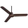 44" Plaza DC Oil-Rubbed Bronze Damp Rated Ceiling Fan with Remote