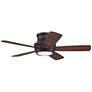 Thumbnail1 of 44" Tempo Oiled Bronze LED Ceiling Fan with Walnut Blades