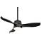 44" Terrazzo Oil Rubbed Bronze Damp Rated LED Ceiling Fan