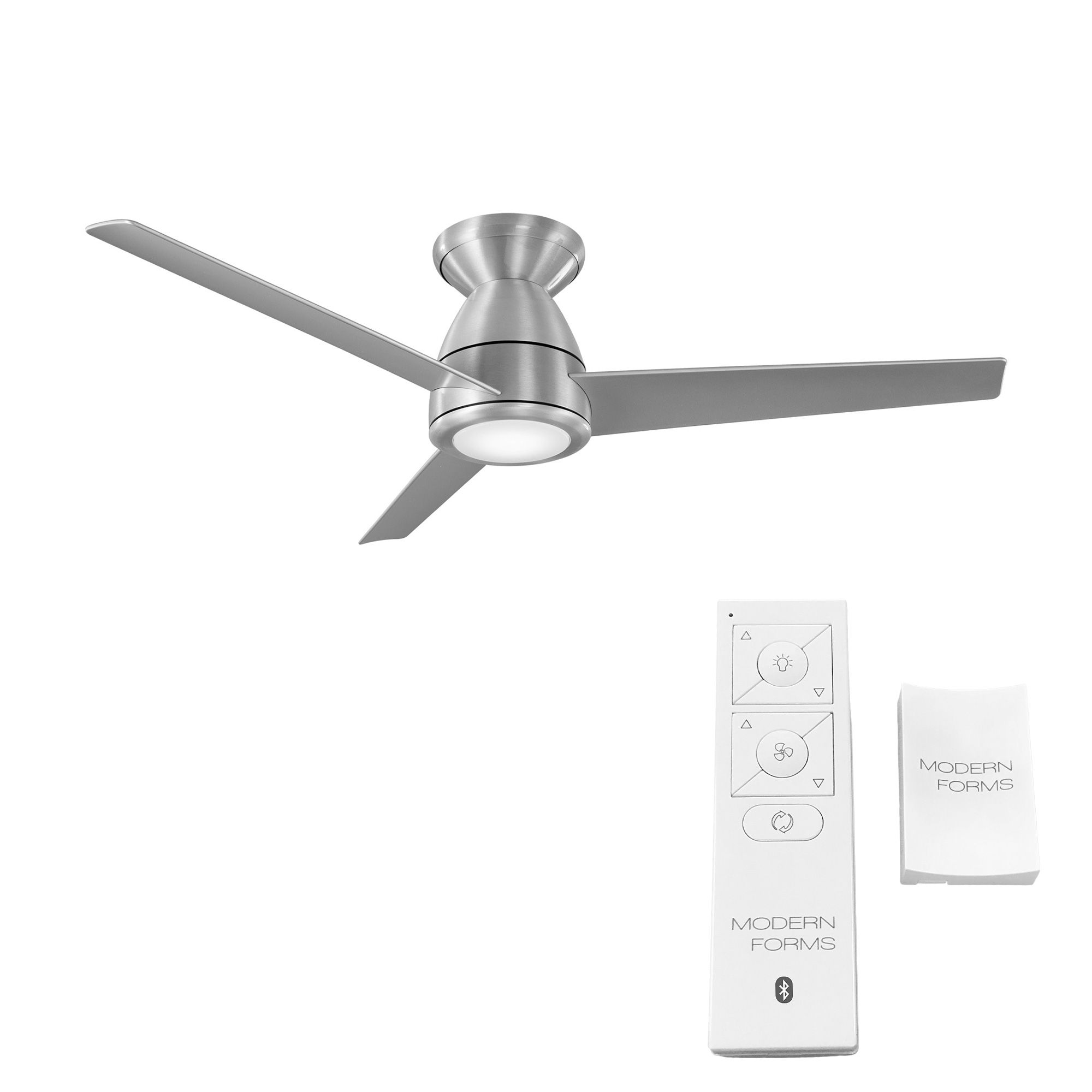 Image 3 44" Tip Top Brushed Aluminum 2700K LED Smart Ceiling Fan - Made to Ord more views