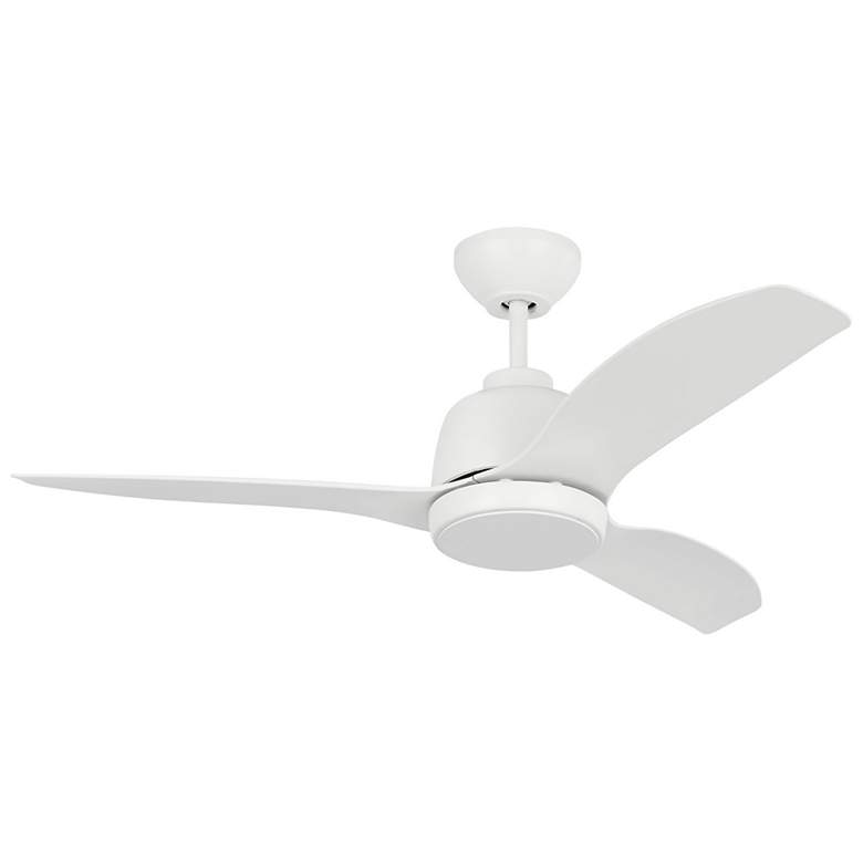 Image 2 44" Visual Comfort Avila Coastal White Outdoor LED Fan with Remote more views