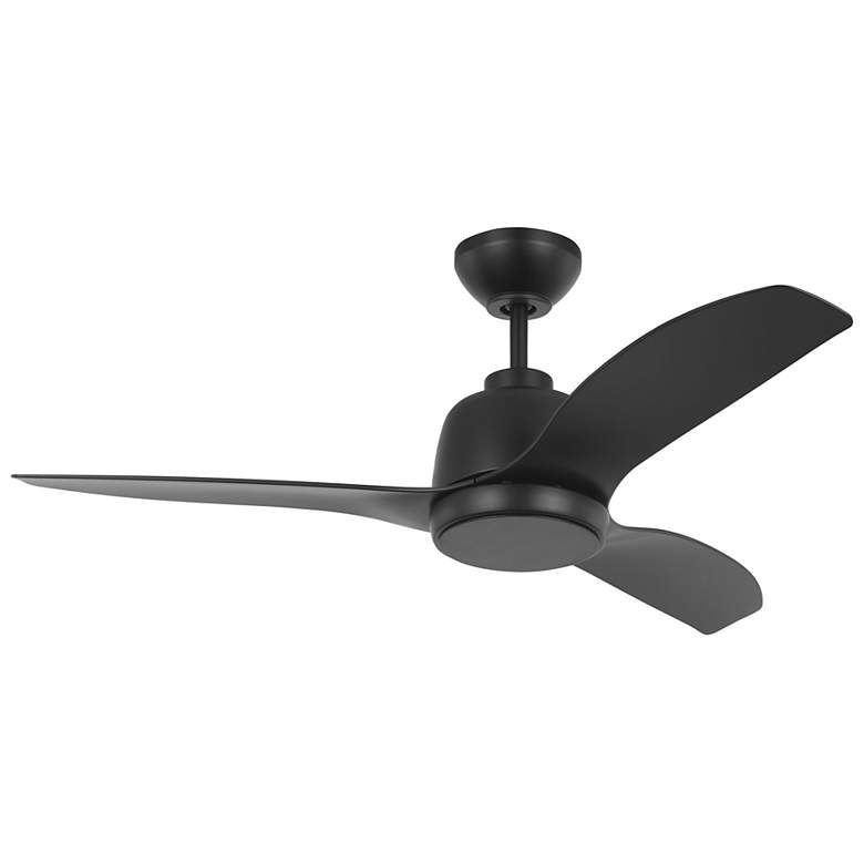 Image 2 44" Visual Comfort Avila Midnight Black Outdoor LED Fan with Remote more views
