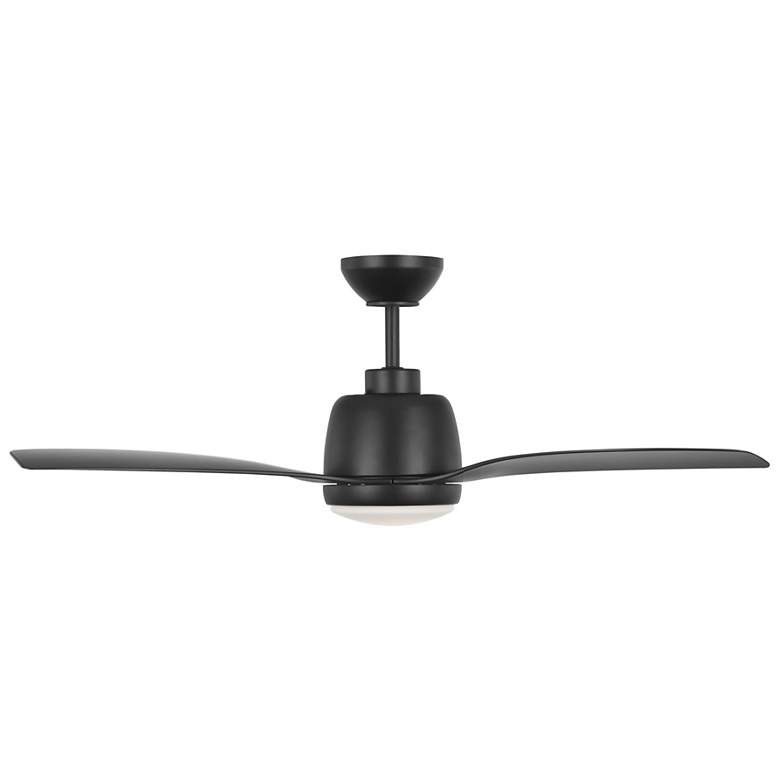 Image 4 44" Visual Comfort Avila Midnight Black Outdoor LED Fan with Remote more views