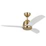 Thumbnail3 of 44" Visual Comfort Avila Satin Brass Outdoor Ceiling Fan with Remote more views