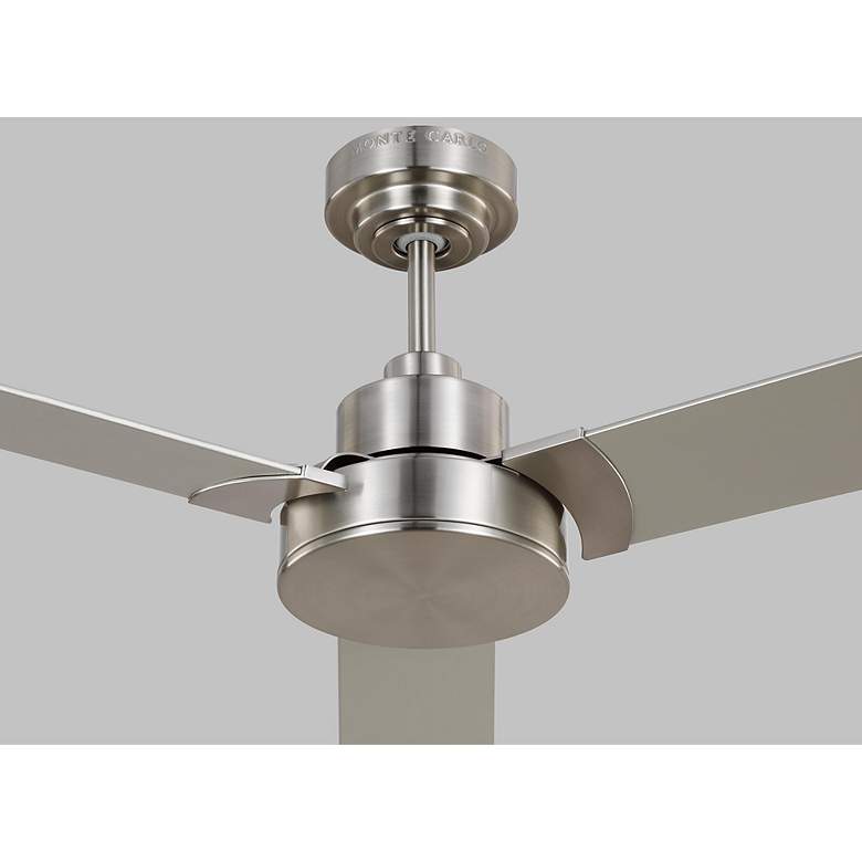 Image 5 44" Visual Comfort Jovie Brushed Steel Ceiling Fan with Wall Control more views