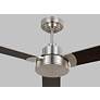 6_44" Visual Comfort Jovie Brushed Steel Ceiling Fan with Wall Control more views