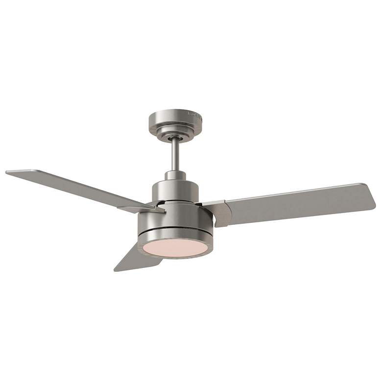 Image 1 44" Visual Comfort Jovie Brushed Steel LED Wall Control Ceiling Fan