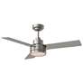 44" Visual Comfort Jovie Brushed Steel LED Wall Control Ceiling Fan