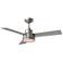 44" Visual Comfort Jovie Brushed Steel LED Wall Control Ceiling Fan