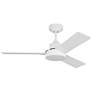 1_44" Visual Comfort Jovie Matte White Ceiling Fan with Wall Control