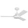 44" Visual Comfort Jovie Matte White Ceiling Fan with Wall Control